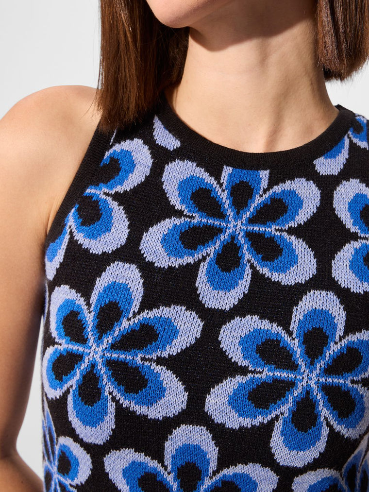 Jacquard Knit Dress: Cosmos Women Fashion Dresses