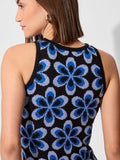 Jacquard Knit Dress: Cosmos Women Fashion Dresses