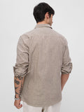 Cotton Linen: Striped Sienna Cotton Linen Shirts