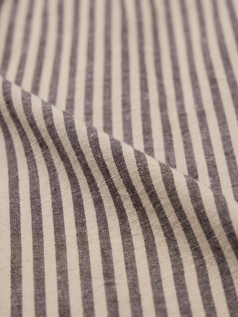 Cotton Linen: Striped Sienna Cotton Linen Shirts