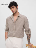 Cotton Linen: Striped Sienna Cotton Linen Shirts