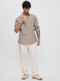 Cotton Linen: Striped Sienna Cotton Linen Shirts