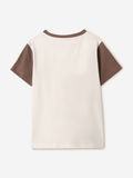 Regular T-Shirt: Mocha Mousse Boys Cotton T-Shirts (2-8 Yrs)