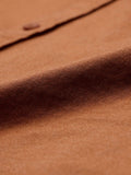 Cotton Linen: Russet Brown Cotton Linen Shirts