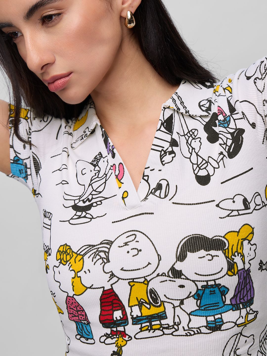 Peanuts: Playtime Women Cropped Polos