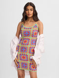 Jacquard Knit Dress: Florentina Women Fashion Dresses