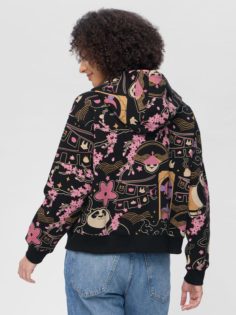 Kung Fu Panda: Warrior Women Oversized Hoodies
