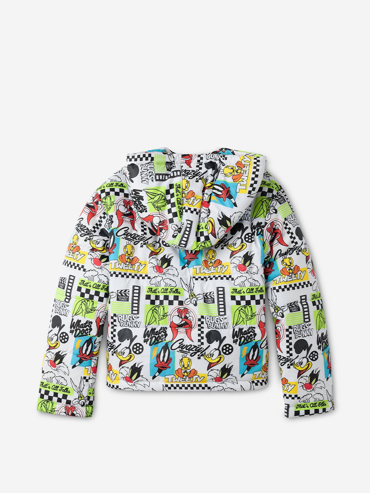 Looney Tunes: Old School Young Girls Puffer Jackets (8-14 Yrs)
