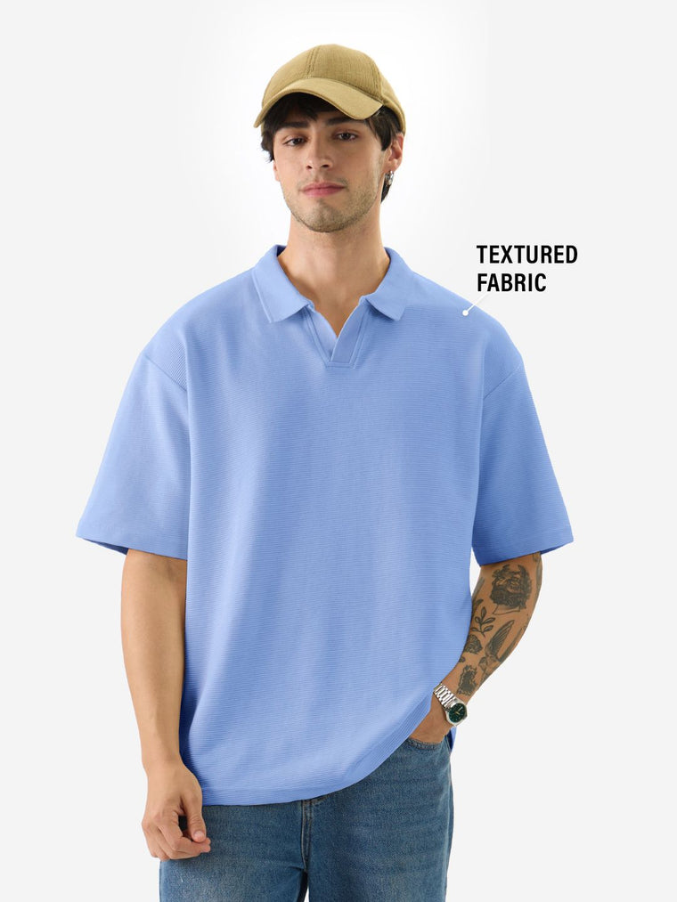 Solids: Pastel Blue Oversized Polos