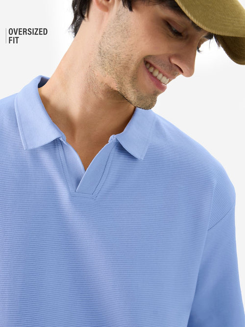 Solids: Pastel Blue Oversized Polos