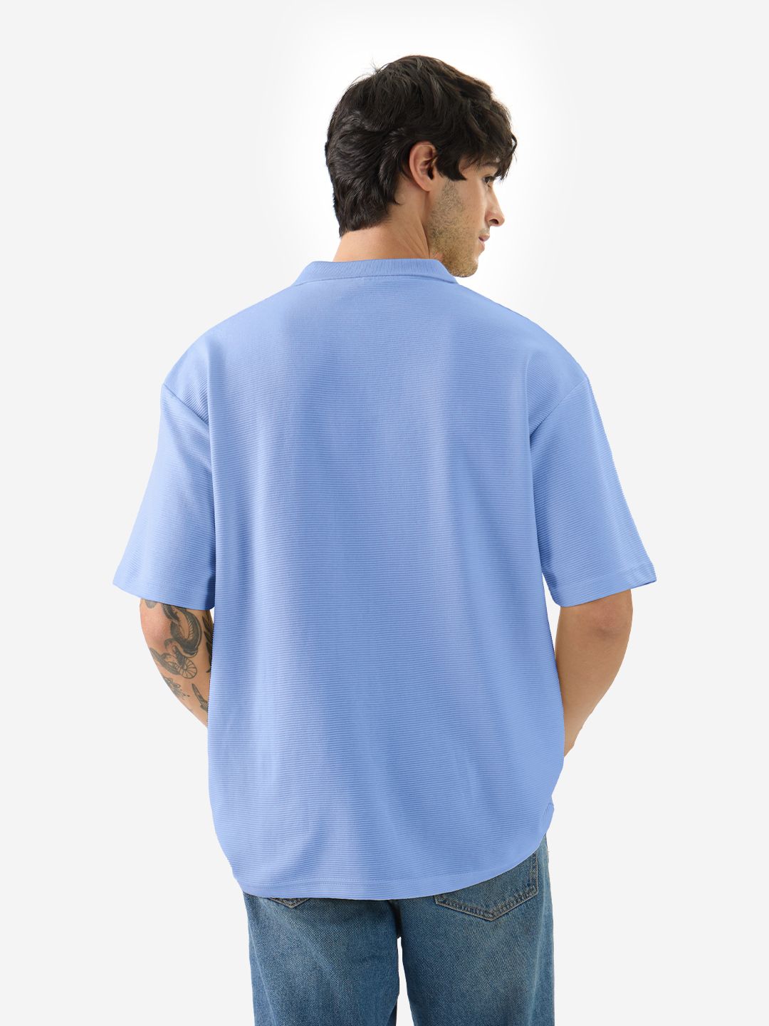 Solids: Pastel Blue Oversized Polos