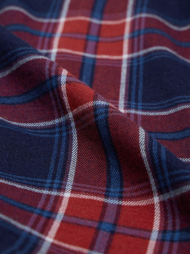 Plaid Shirt: Indigo Boys Cotton Shirts (2-8 Yrs)