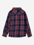 Plaid Shirt: Indigo Boys Cotton Shirts (2-8 Yrs)