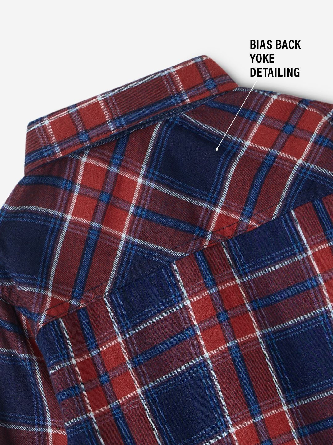 Plaid Shirt: Indigo Boys Cotton Shirts (2-8 Yrs)