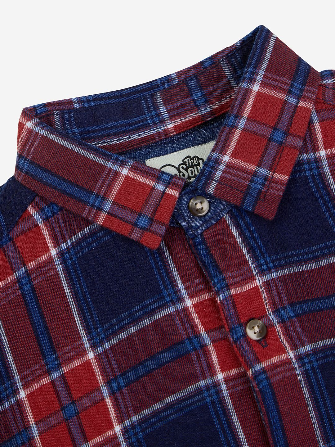Plaid Shirt: Indigo Boys Cotton Shirts (2-8 Yrs)