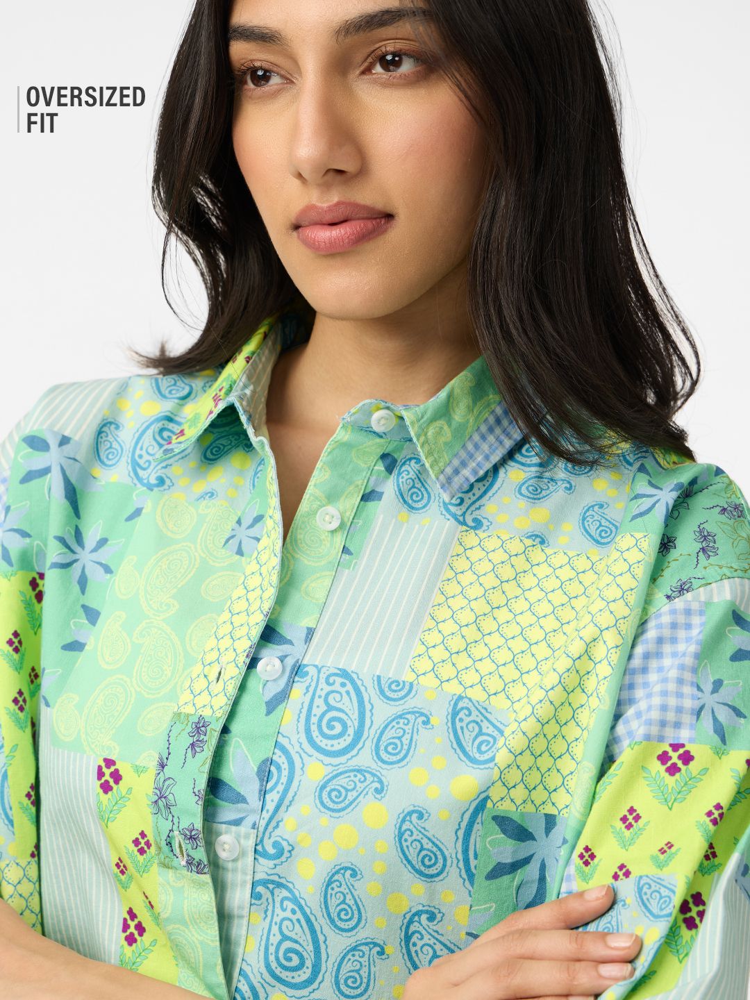 TSS Originals: Paisley Women Oversized Shirts