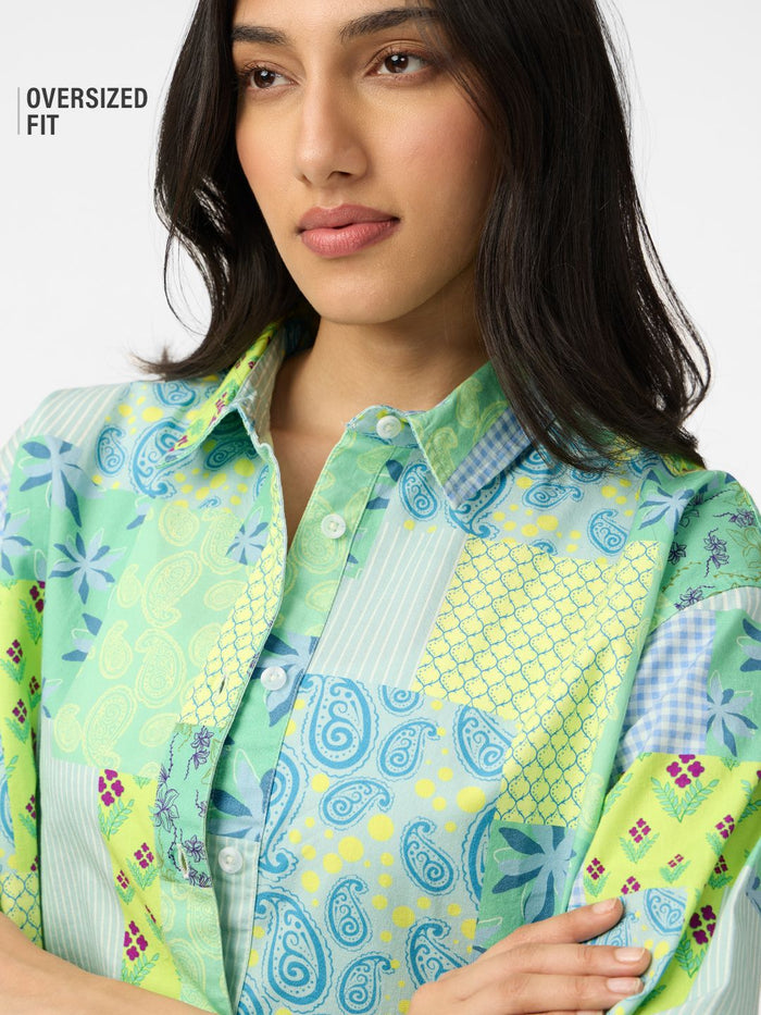 TSS Originals: Paisley Women Oversized Shirts
