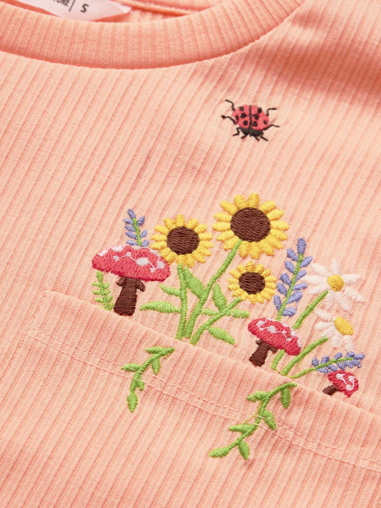 TSS Originals: Pocket Flowers Women Relaxed T-Shirts