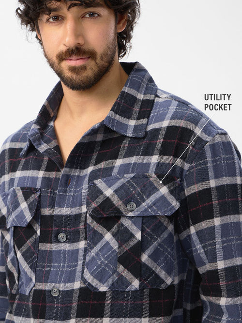 Plaid: Eclipse Men Shackets