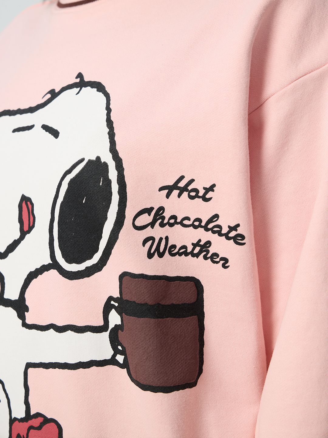 Peanuts: Hot Chocolate Weather Women Oversized Sweatshirts
