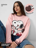Peanuts: Hot Chocolate Weather Women Oversized Sweatshirts
