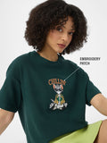 Textured Tshirt: Tom Chillin' Women Oversized T-Shirts