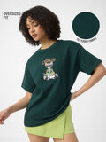 Textured Tshirt: Tom Chillin' Women Oversized T-Shirts
