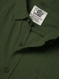 Cotton Linen: Ivy Green Cotton Linen Shirts