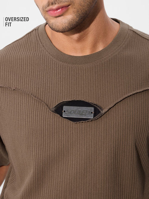 Souled Originals: Textured Mocha Oversized T-Shirts