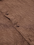 Textured Shirt: Mocha Men Textured Shirts