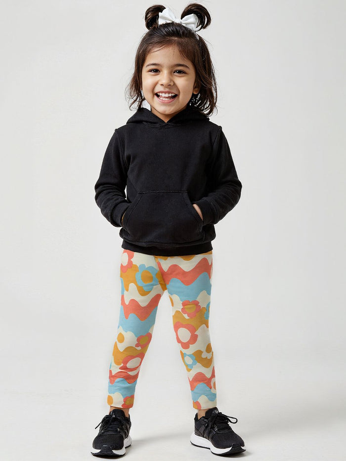 TSS Originals: Fun Floral Girls Cotton Leggings (2-8 Yrs)