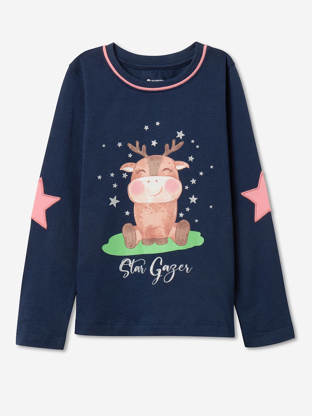 TSS Originals: Star Gazer Girls Full Sleeve T-Shirts (2-8 Yrs)