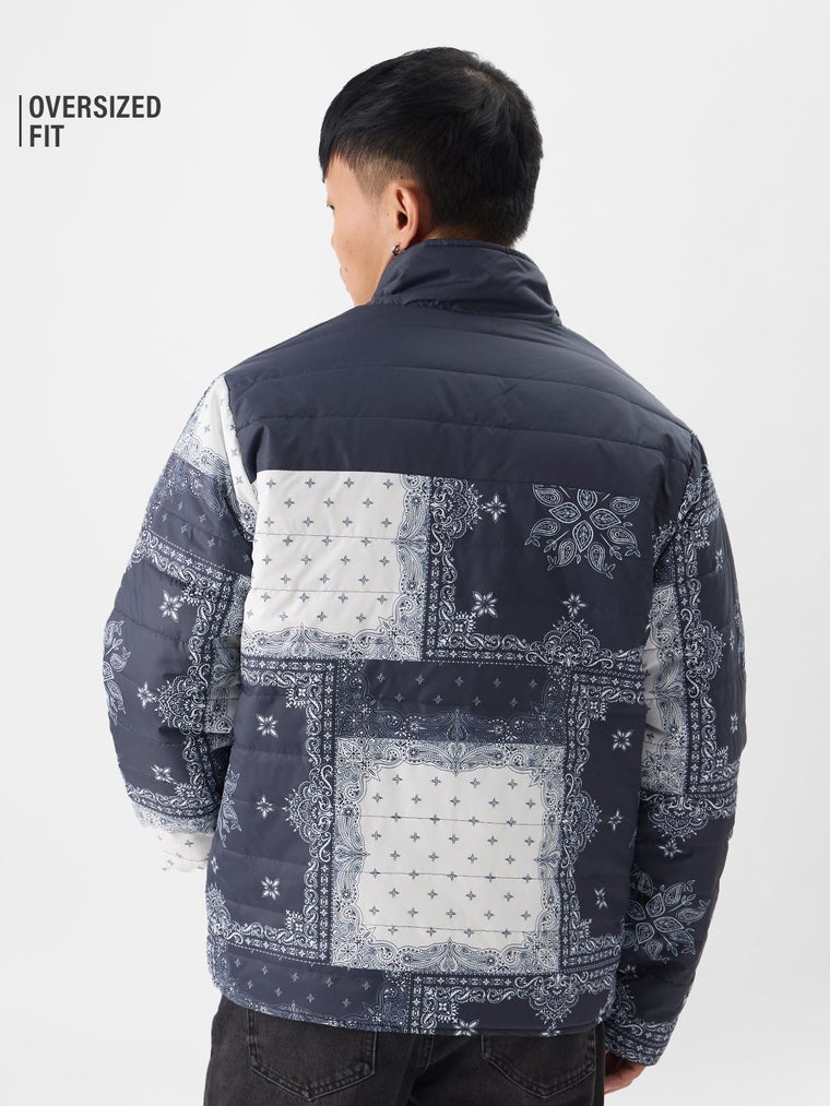 TSS Originals: Indigo Bandana Men Puffer Jackets