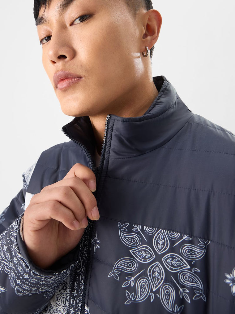 TSS Originals: Indigo Bandana Men Puffer Jackets