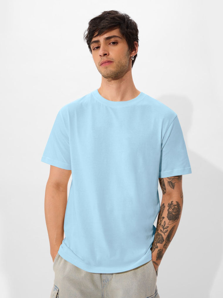 Solids: Sky Blue T-Shirts