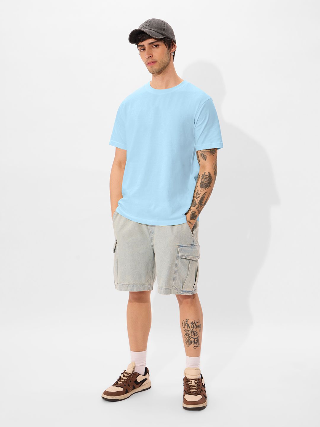 Solids: Sky Blue T-Shirts