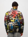 Reversible Puffer: Batman Gotham City Men Puffer Jackets