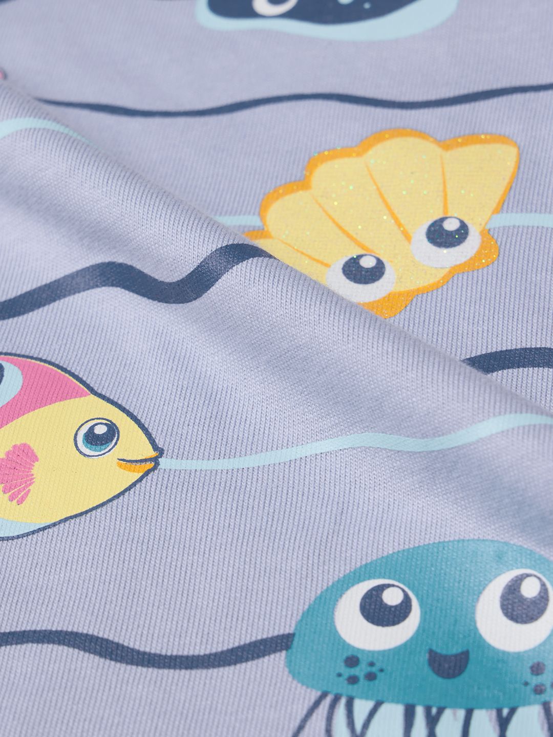TSS Originals: Aqua Life Girls Cotton T-Shirts (2-8 Yrs)