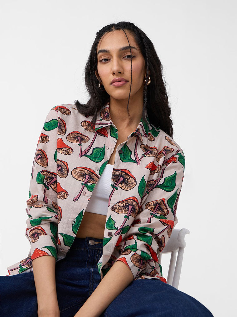 TSS Originals: Mushrooms Women Relaxed Shirts