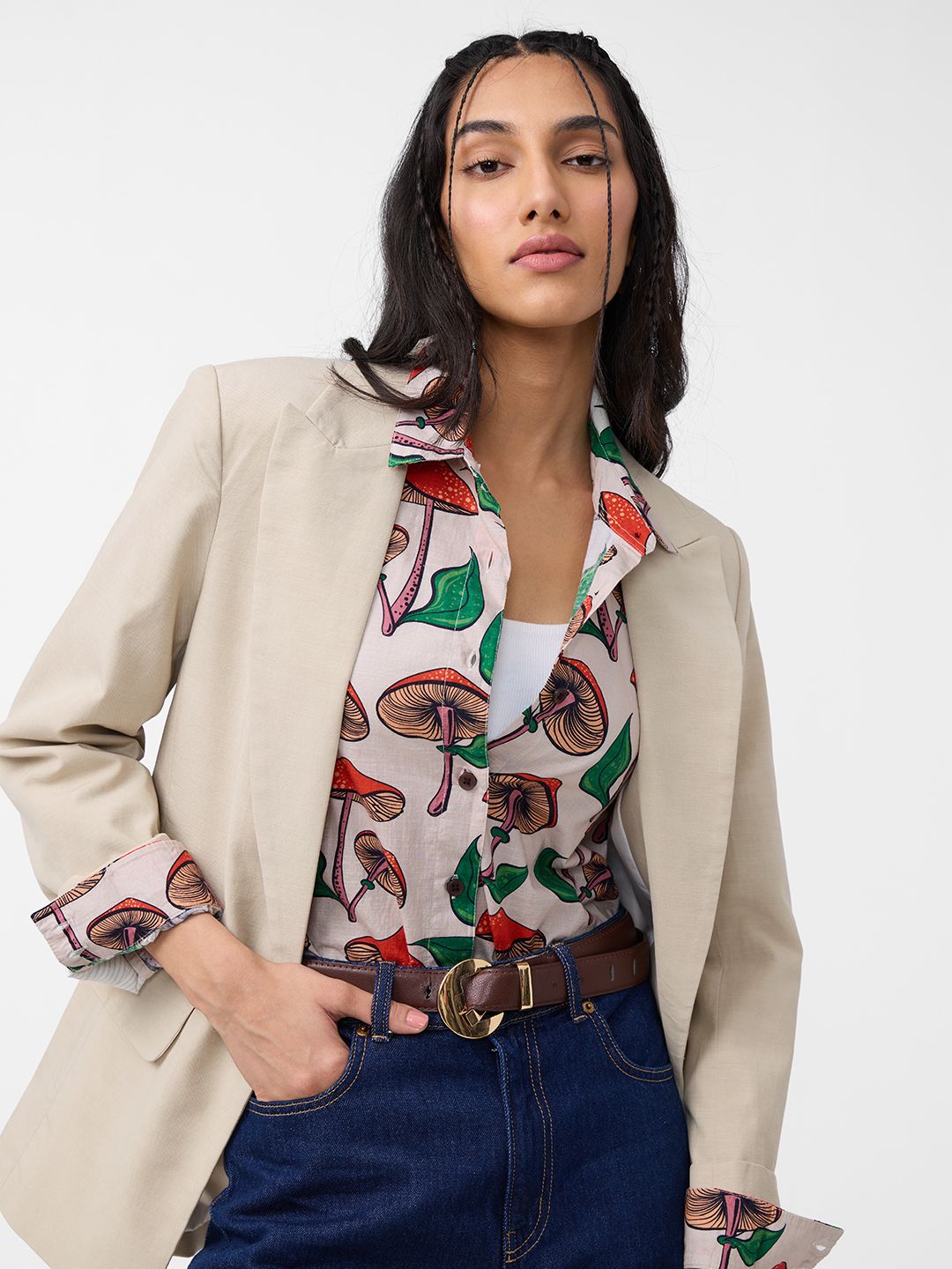 TSS Originals: Mushrooms Women Relaxed Shirts
