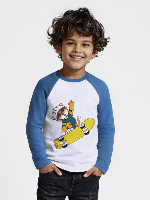 TSS Originals: Cool Cat Boys Full Sleeve T-Shirts (2-8 Yrs)