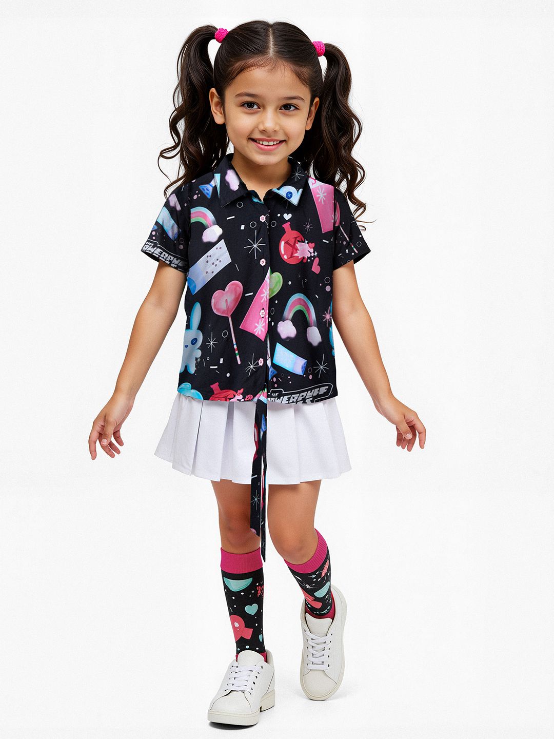 Powerpuff Girls: Sugar Young Girls Crop Tops (8-14 Yrs)