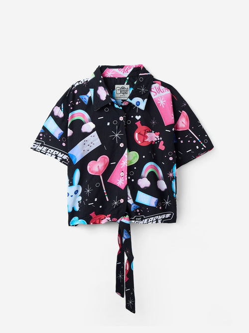 Powerpuff Girls: Sugar Young Girls Crop Tops (8-14 Yrs)