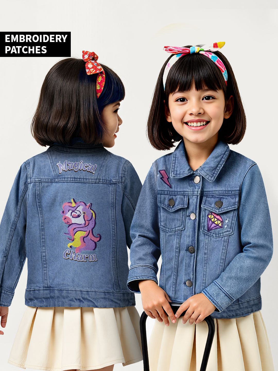 TSS Originals: Magical Charm Girls Denim Jacket (2-8 Yrs)