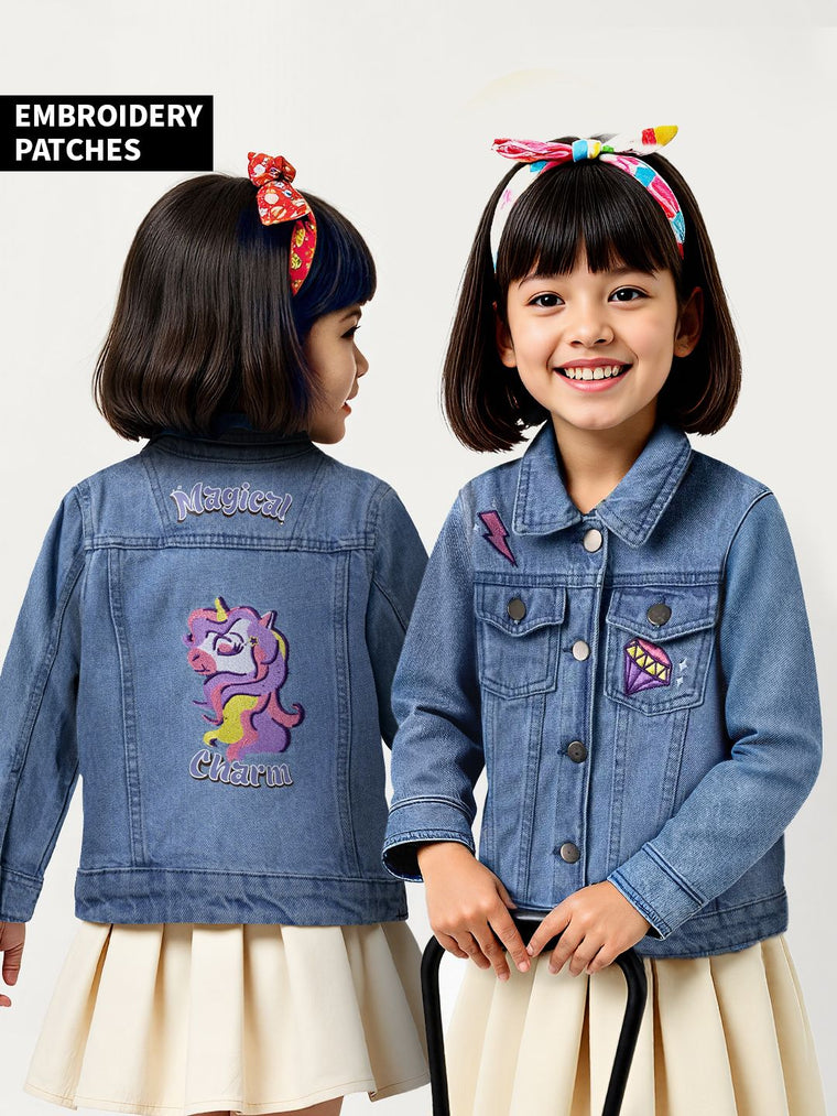 TSS Originals: Magical Charm Girls Denim Jacket (2-8 Yrs)