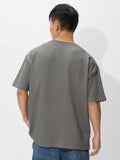 Solids: Smoke Grey Oversized T-Shirts
