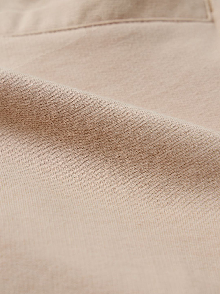 Solids: Creamy Beige Boys Cargo Joggers (2-8 Yrs)