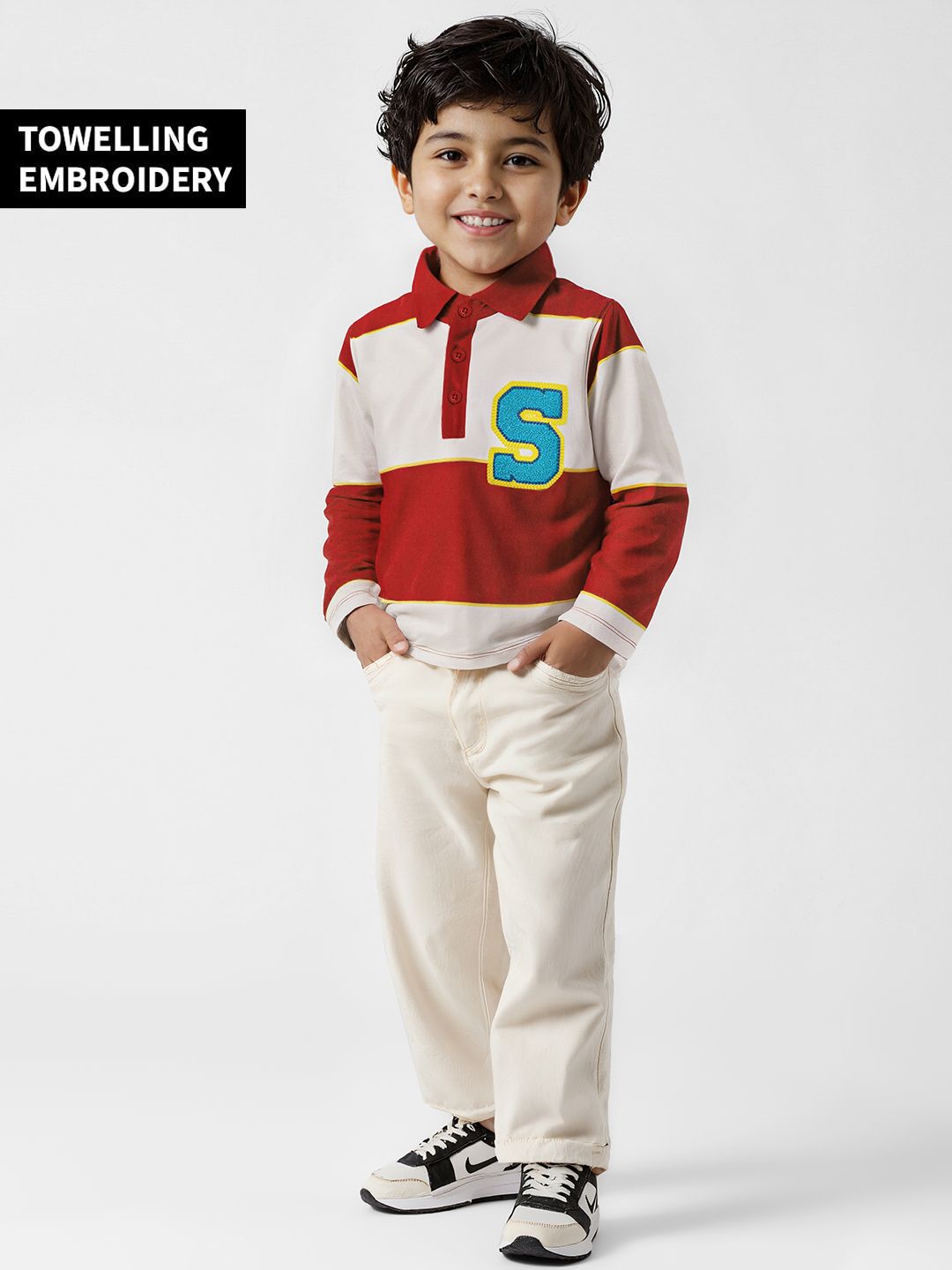 TSS Originals: Scarlet Boys Cotton Polo T-Shirts (2-8 Yrs)