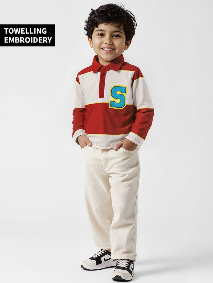 TSS Originals: Scarlet Boys Cotton Polo T-Shirts (2-8 Yrs)