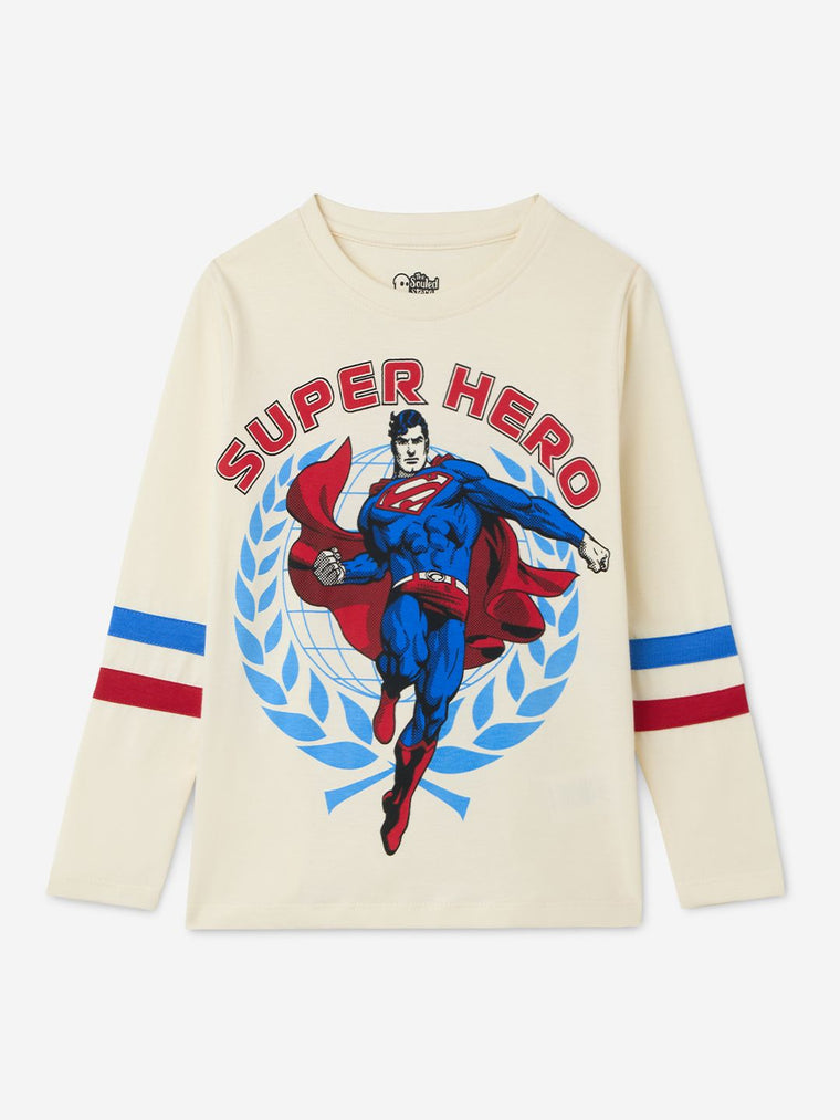 Superman: Superhero Boys Full Sleeve T-Shirts (2-8 Yrs)